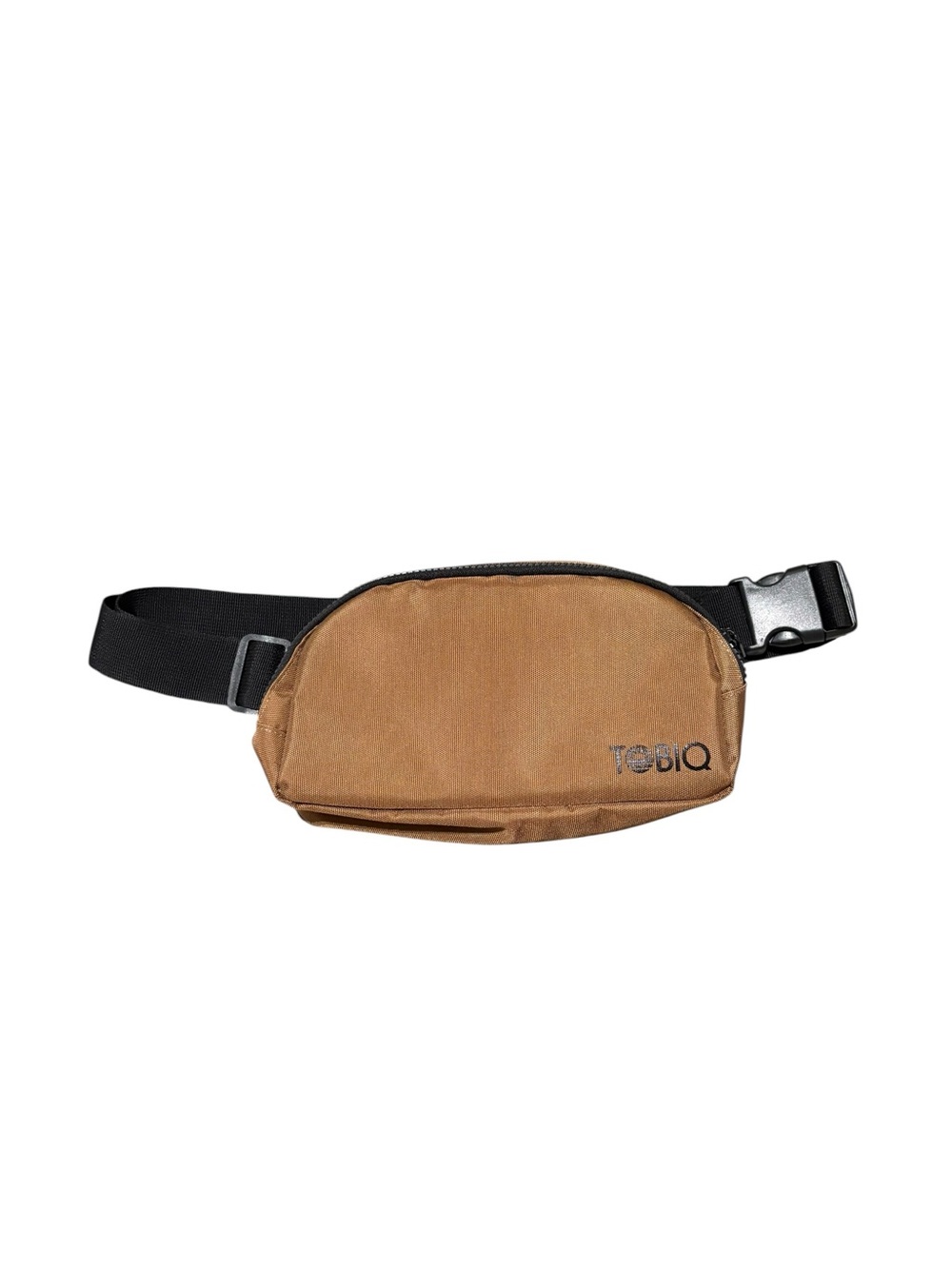 TOBIQ Crossbody Belt Bag Travel Hip Pack Brown Nylon Waist Bag NWOT